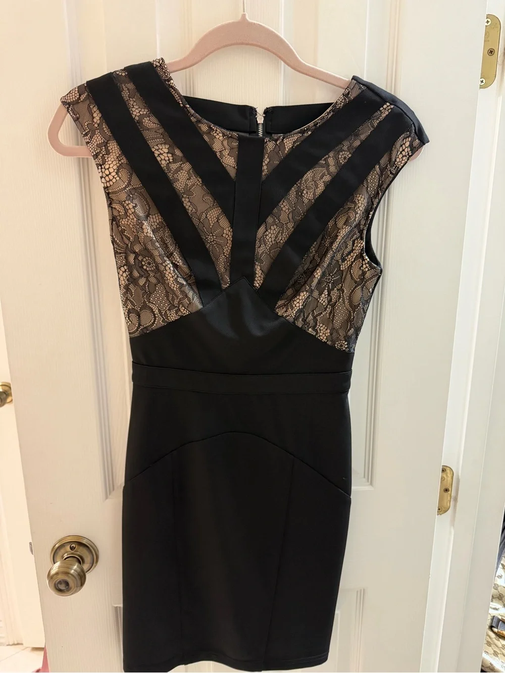 bebe bandage body-con dress